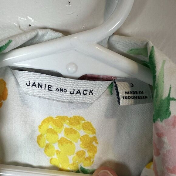 Janie And Jack the Pineapple Cabana Button Shirt Boys Size 3 - Picture 12 of 14